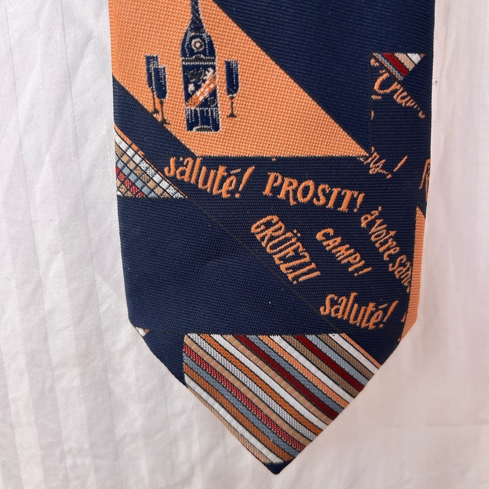 Vintage 1960s–70s Novelty Cocktail Necktie | Sears “The Men’s Store”